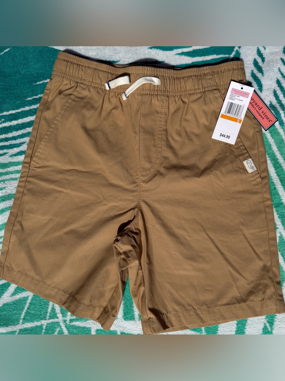Vineyard Vines Boys' Drawstring Khaki Shorts